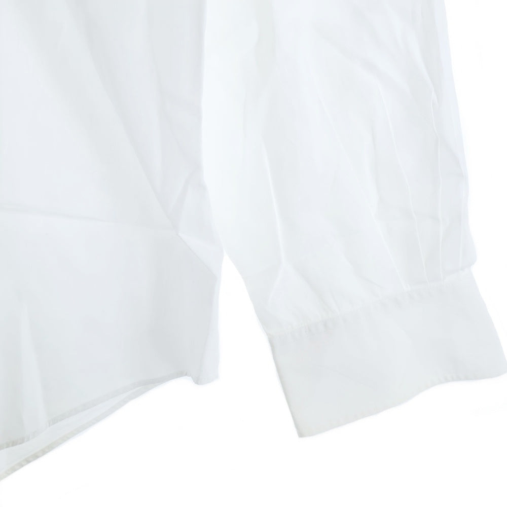 HERMES(エルメス) セリエ ゴールドカフスボタン コットン 長袖シャツ ホワイト