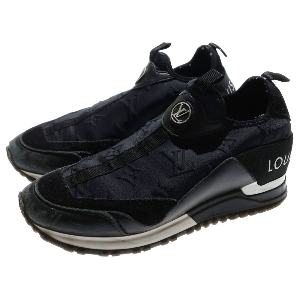 LOUIS VUITTON(ルイヴィトン) ランアウェイ ライン ラバーロゴ モノグラム ローカットシューズ スニーカー ブラック 1AB3GB