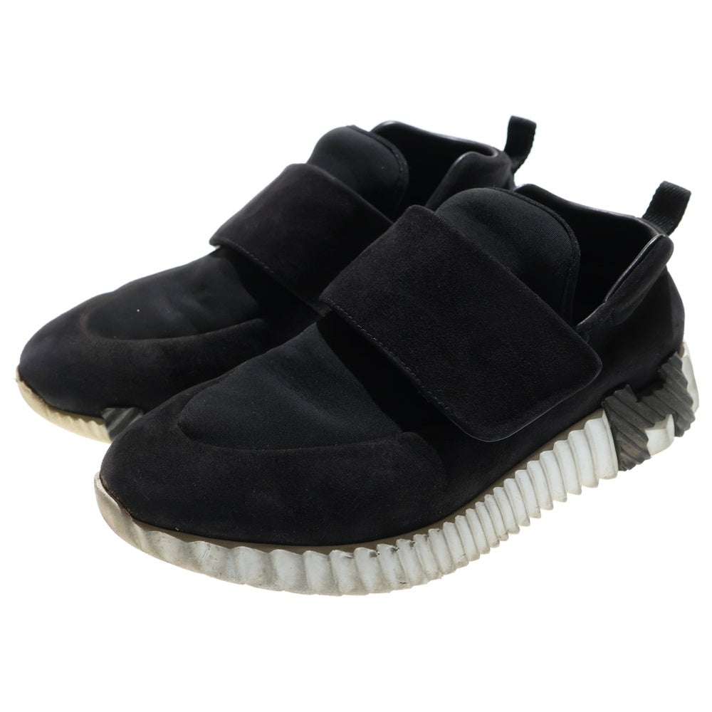 HERMES(エルメス) バウンシング Hロゴ ベルクロ スエードレザー ローカットシューズ スニーカー ブラック レディース