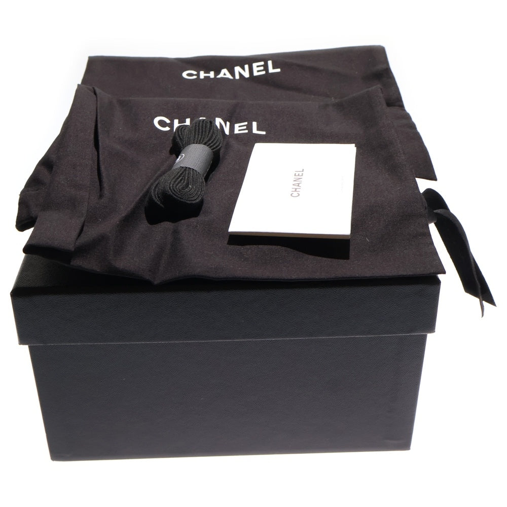 CHANEL(シャネル) ココマーク ニットファブリックローカットスニーカー ブラック/ホワイト 35 G35549