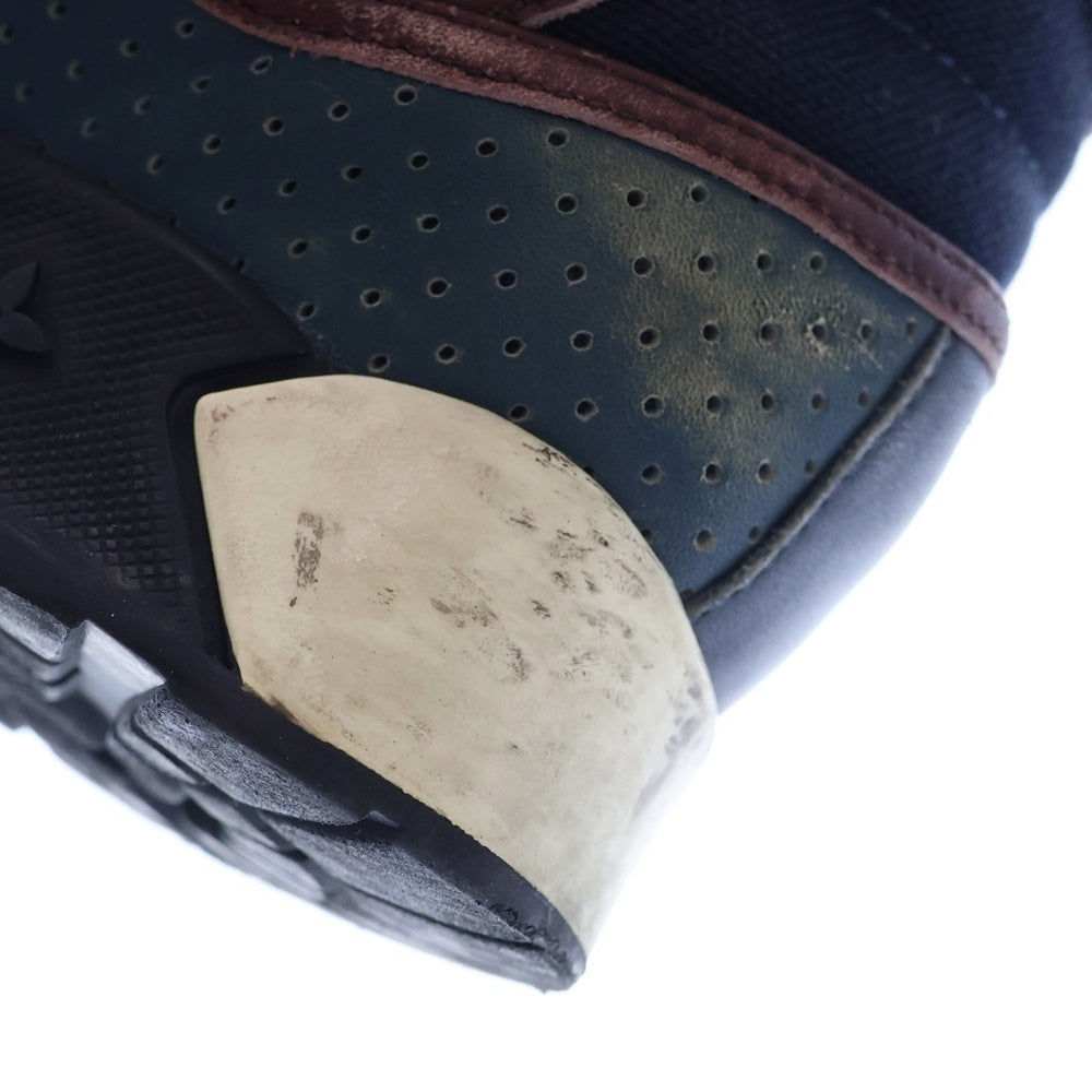 LOUIS VUITTON(ルイヴィトン) モノグラム スエード コンビレザー レースアップ ハイカットシューズ スニーカー ブラウン/ネイビー