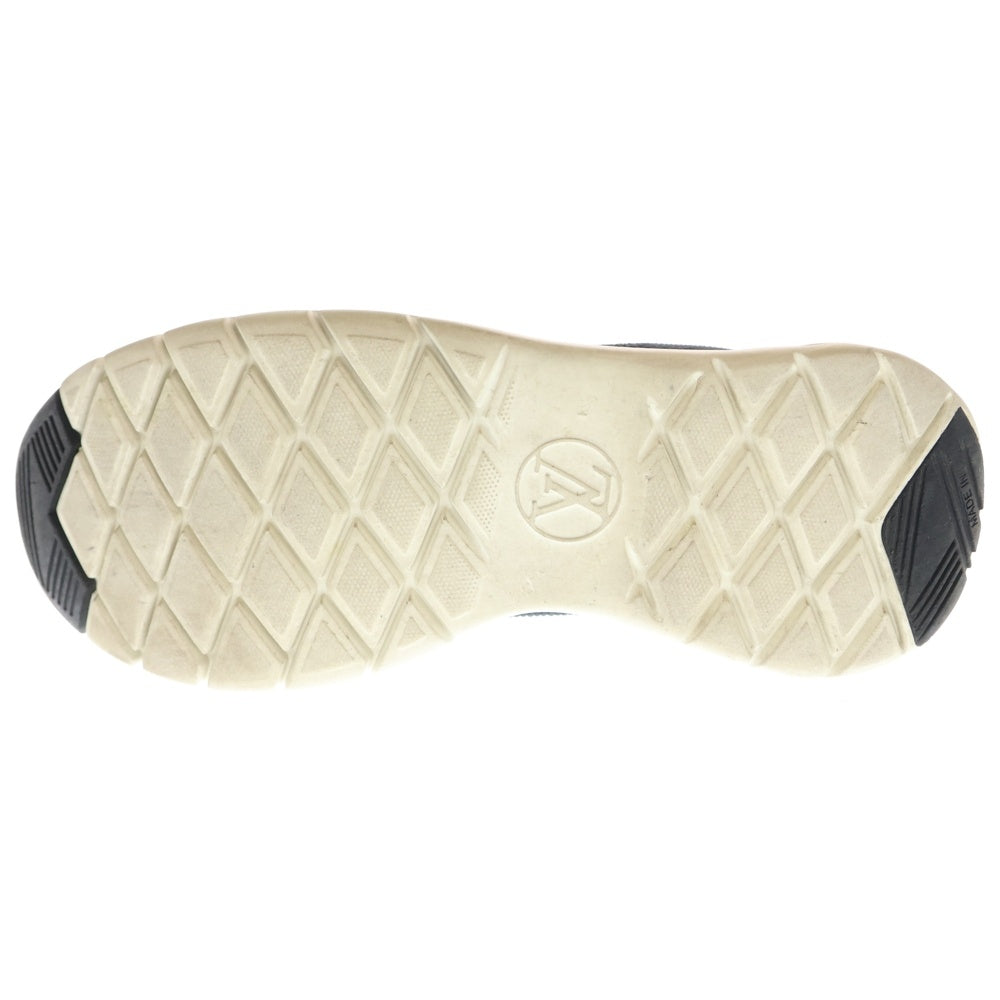 LOUIS VUITTON(ルイヴィトン) ブラックハートライン ワッペンロゴ ハイカットシューズ ソックススニーカー ブラック レディース