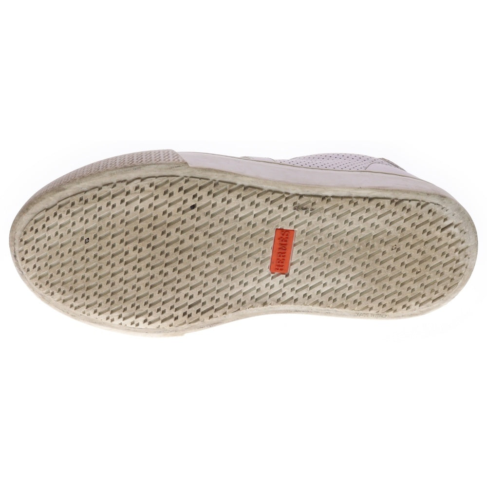 HERMES(エルメス) デイドリーム ケリー バックル レザー レースアップ ローカットシューズ スニーカー シルバー金具 ホワイト レディース