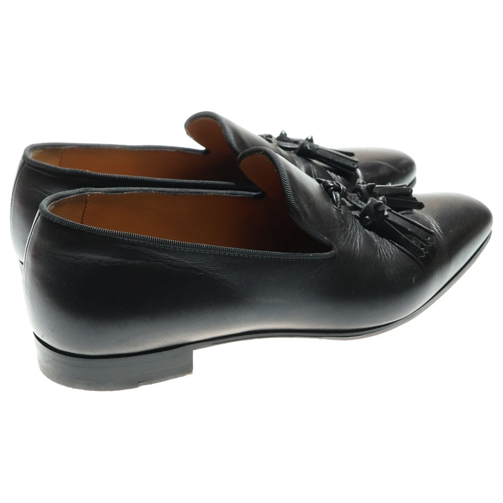 CHRISTIAN LOUBOUTIN(クリスチャンルブタン) スパイクスタッズ タッセル レザー ローカットシューズ ローファー ブラック