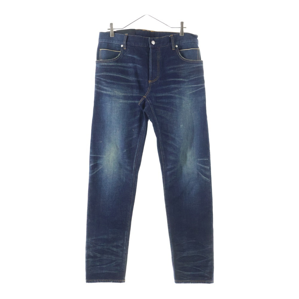 BALMAIN(バルマン) ユーズド加工 テーパード デニムパンツ ジーンズ 