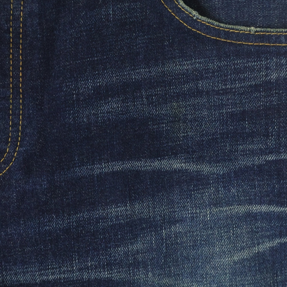 BALMAIN(バルマン) ユーズド加工 テーパード デニムパンツ ジーンズ インディゴ RH15291D008