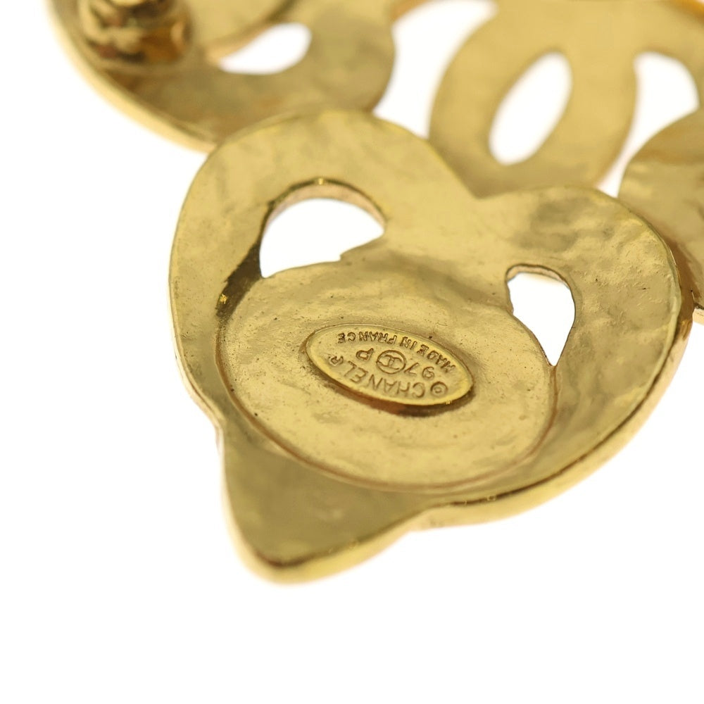 CHANEL(シャネル) ココマーク ラピスラズリ ストーン ブローチ ピンバッジ ゴールド×ブルー GP