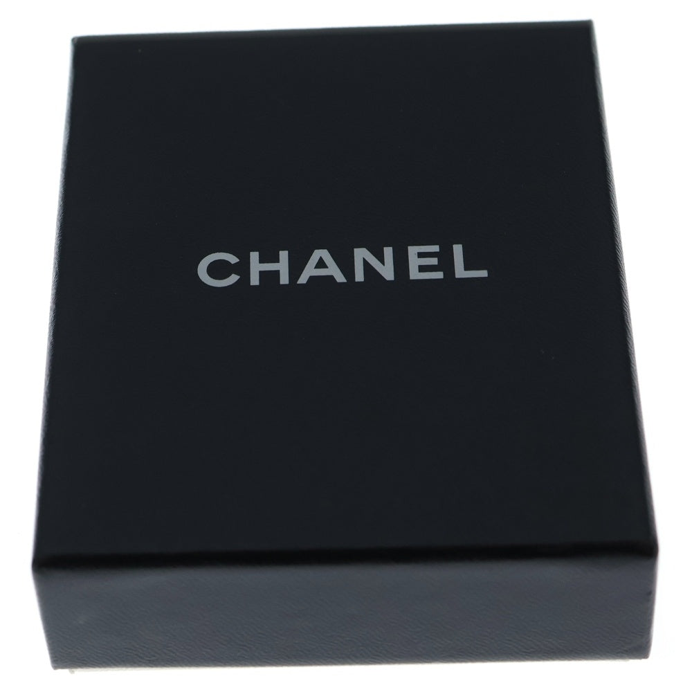 CHANEL(シャネル) ココマーク スクエアピンブローチ ピンバッジ ブラック×クリスタル シルバー金具 レディース