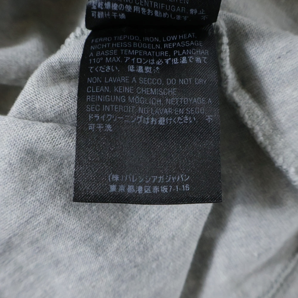 BALENCIAGA(バレンシアガ) バックロゴプリント クルーネック 半袖Tシャツ カットソー グレー 612965
