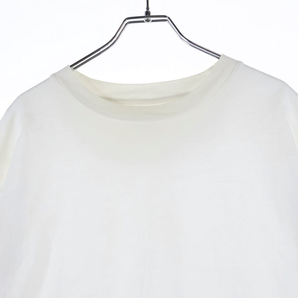 JIL SANDER(ジルサンダー) ラベルロゴ クルーネック 半袖Tシャツ カットソー ホワイト JPUU706530 MU248808