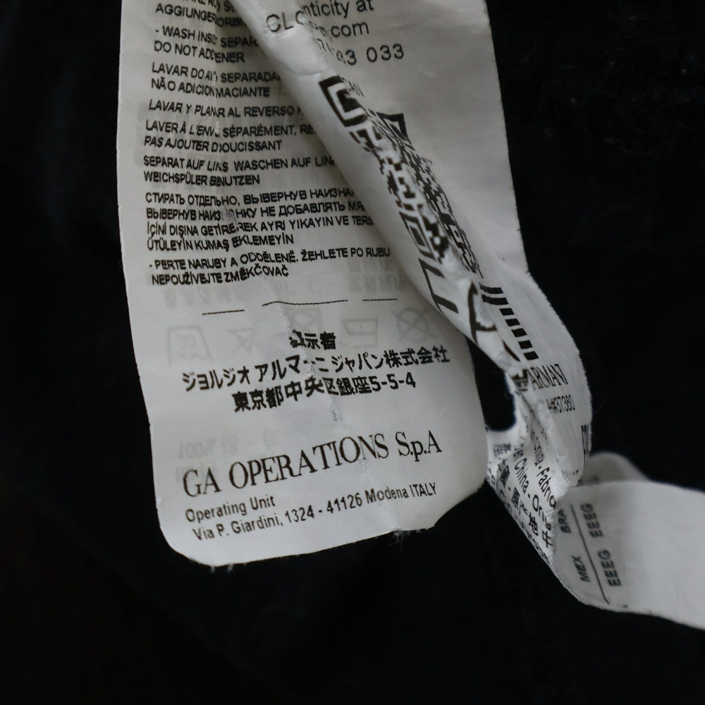 EMPORIO ARMANI(エンポリオアルマーニ) ロゴプリント クルーネック 半袖Tシャツ カットソー ブラック