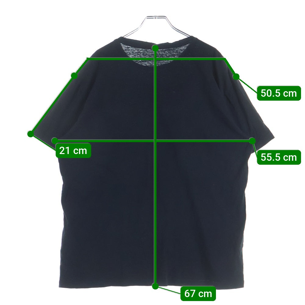 EMPORIO ARMANI(エンポリオアルマーニ) ロゴプリント クルーネック 半袖Tシャツ カットソー ブラック