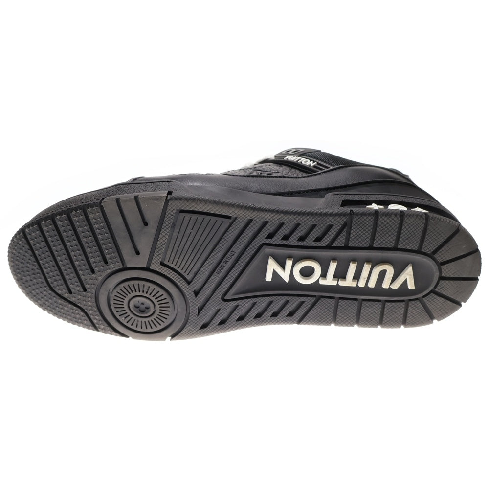 LOUIS VUITTON(ルイヴィトン) LVトレイナー ライン ラバーロゴ モノグラム アンプラント レザー レースアップ ローカットシューズ スニーカー ブラック 1AAREV