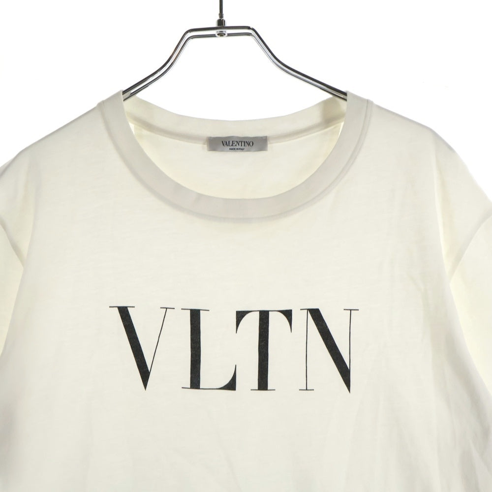 VALENTINO(ヴァレンティノ) VLTN ロゴプリント クルーネック 半袖Tシャツ カットソー ホワイト TV3MG10V3LE レディース
