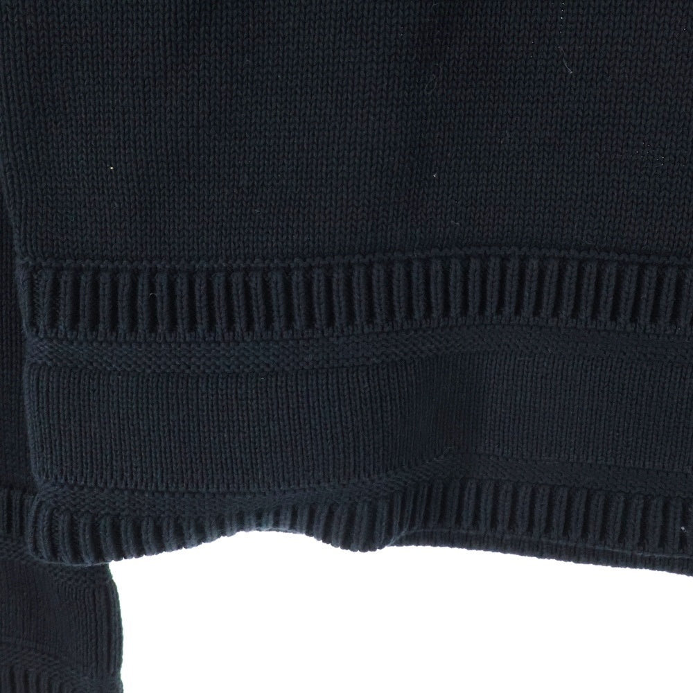 GIVENCHY(ジバンシィ) 4G ロゴジャガード クルーネック プルオーバー コットン 長袖ニット セーター ブラック BM90G9401M