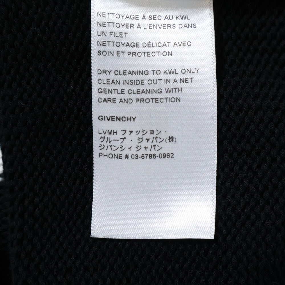 GIVENCHY(ジバンシィ) 4G ロゴジャガード クルーネック プルオーバー コットン 長袖ニット セーター ブラック BM90G9401M