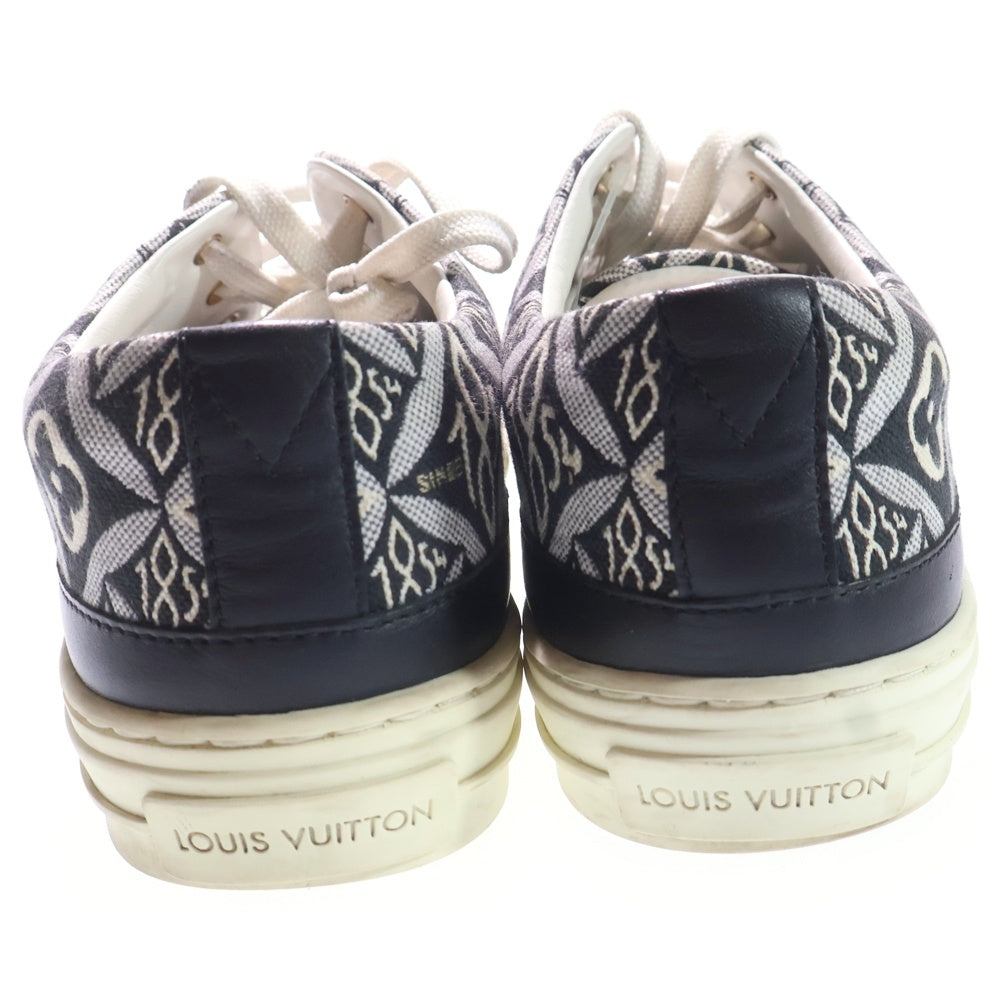 LOUIS VUITTON(ルイヴィトン) ステラーライン モノグラム キャンバス レザー レースアップ ローカットシューズ スニーカー ダークネイビー/ホワイト レディース 1A8DDA