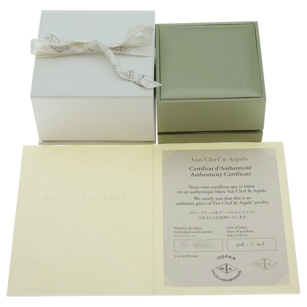 Van Cleef & Arpels(ヴァンクリーフアンドアーペル) ヴィンテージアルハンブラ ホリデー オニキス 1PD ダイヤネックレス Au750 K18 ゴールド