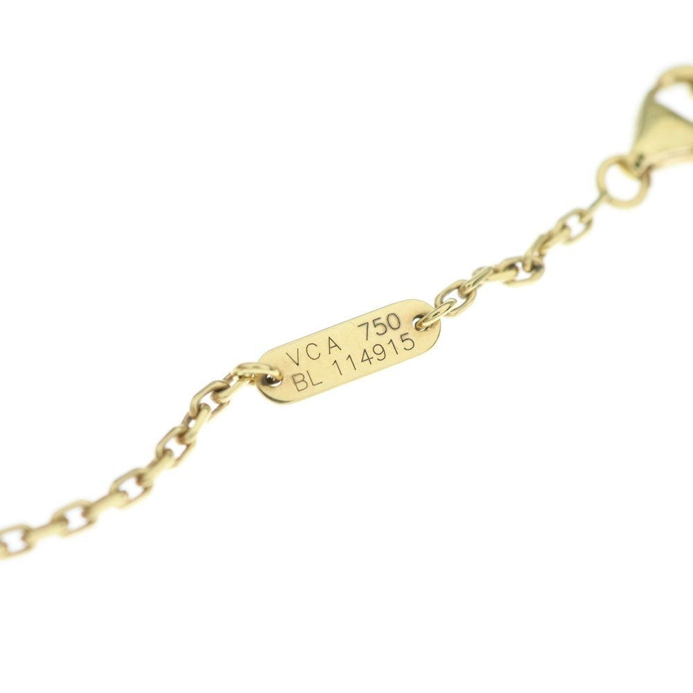 Van Cleef & Arpels(ヴァンクリーフアンドアーペル) マジックアルハンブラ マザーオブパール ネックレス Au750 K18 YG イエローゴールド VCARD34600