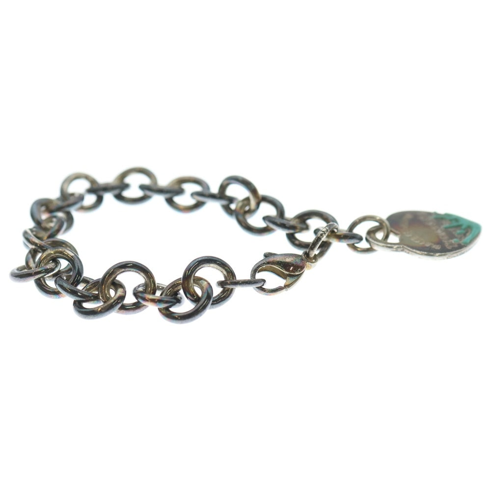 TIFFANY & Co.(ティファニー) リターントゥティファニー スプラッシュ ハート ブレスレット チェーン シルバー Ag925 32.8g レディース