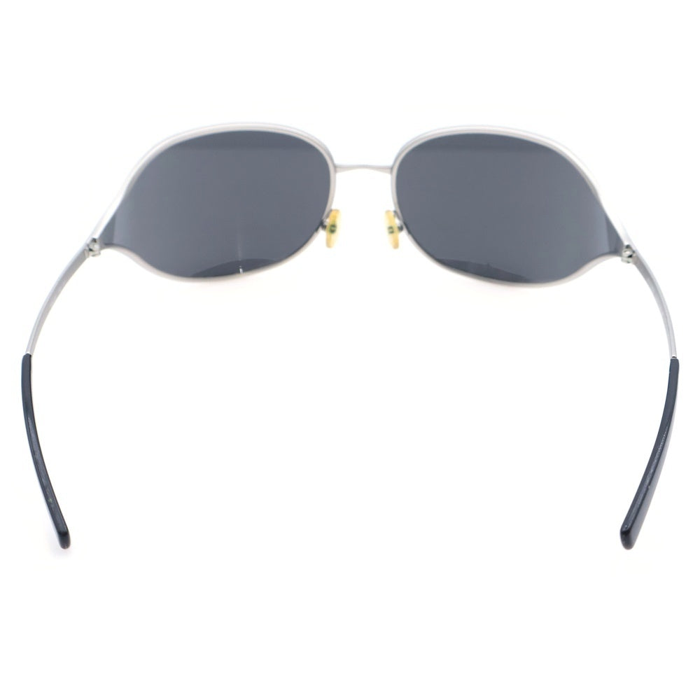 PRADA(プラダ) サングラス オーバル ラップアラウンド ブラック×シルバー SPR58E