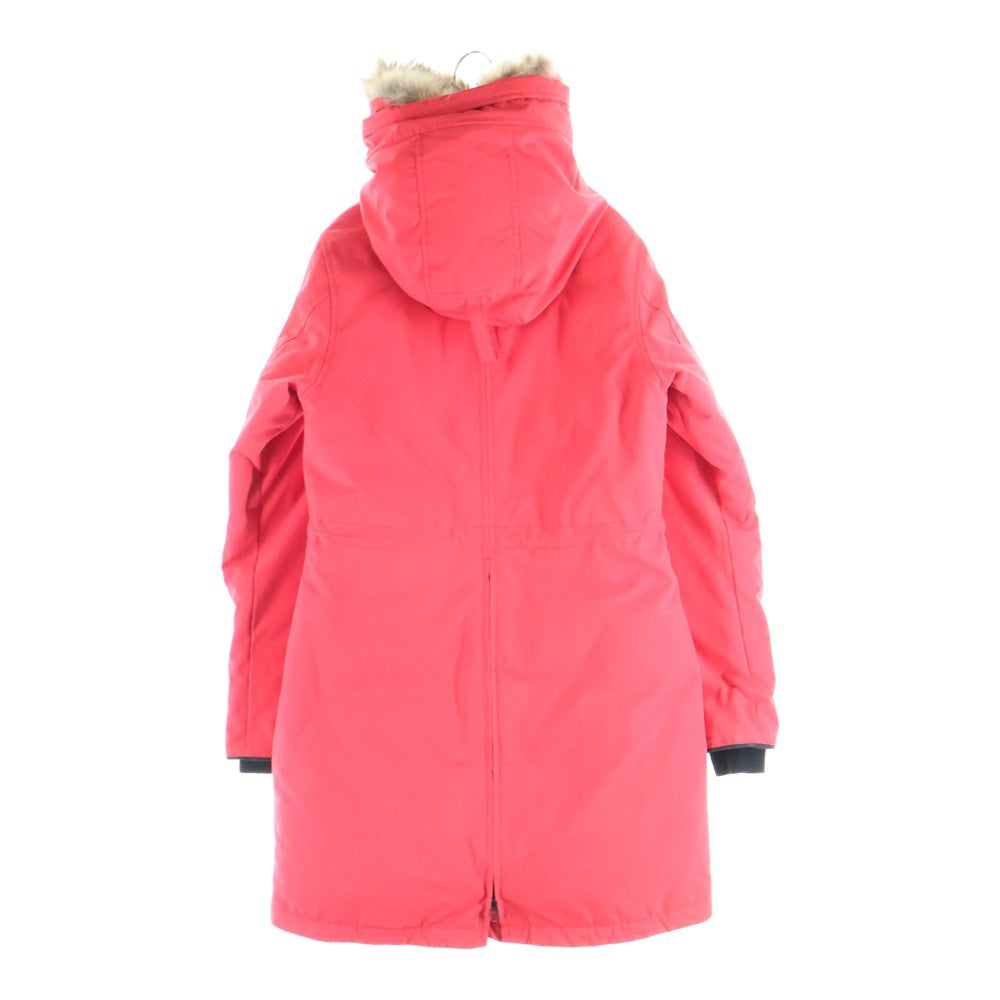 CANADA GOOSE(カナダグース) ROSSCLAIR PARKA ロスクレアパーカー ロゴワッペン付ファーフーデッド ジップアップ ナイロン ダウンジャケット レッド 2580LA