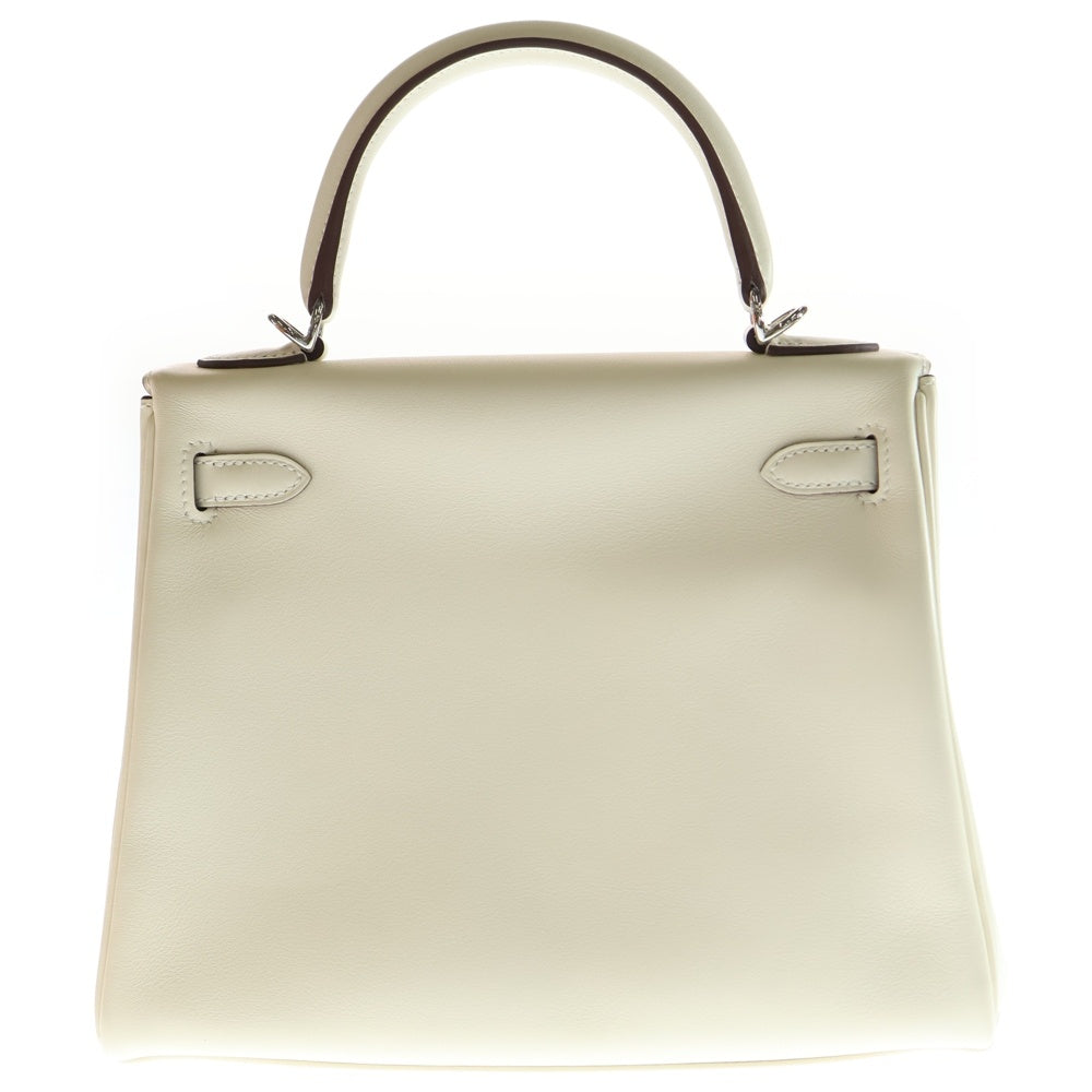 HERMES(エルメス) ケリー25 インアンドアウト 内縫い ナタ スイフト シルバー金具 ハンドバッグ ショルダーバッグ Z刻印 レディース