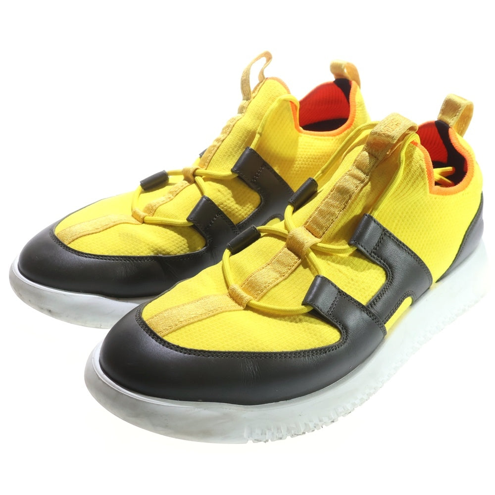 HERMES(エルメス) Duel デュエル スニーカー イエロー×ブラック メッシュ 靴