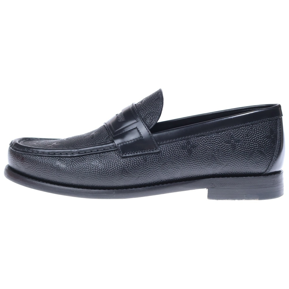 LOUIS VUITTON(ルイヴィトン) ×NBA コラボ LVローファーライン モノグラム レザーローファー ドレスシューズ ブラック