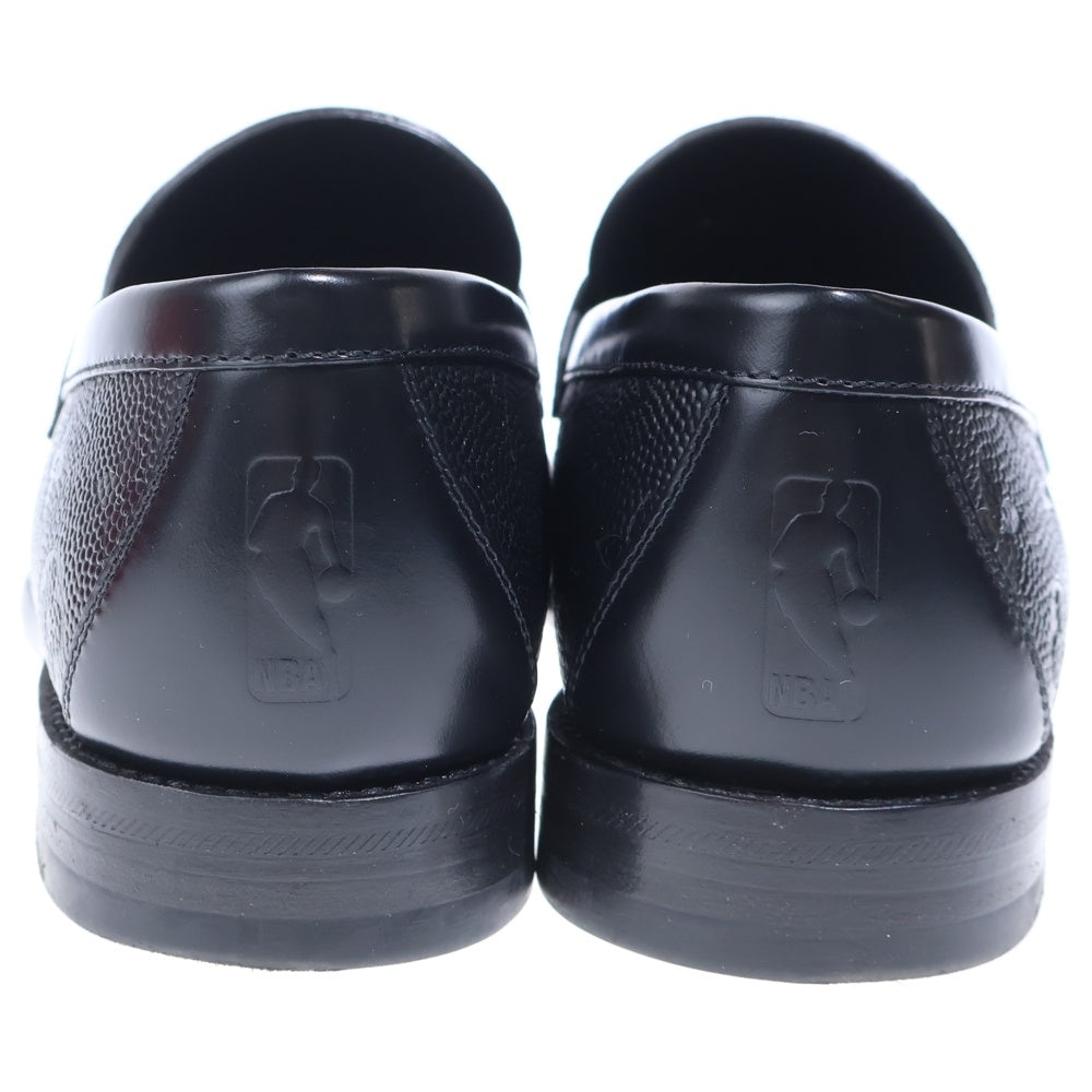 LOUIS VUITTON(ルイヴィトン) ×NBA コラボ LVローファーライン モノグラム レザーローファー ドレスシューズ ブラック