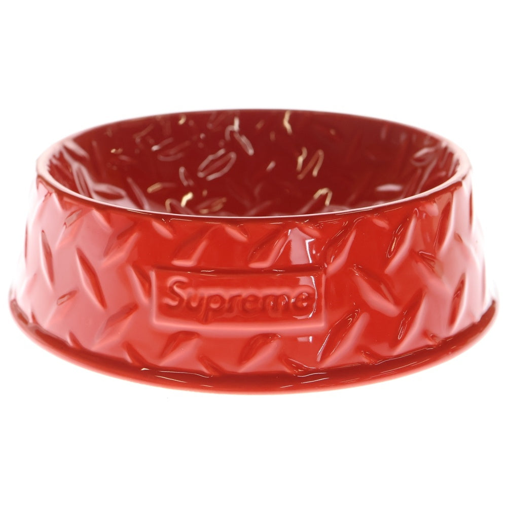 SUPREME(シュプリーム) ■23SS Diamond Plate Dog Bowl ダイヤモンド プレート ドッグボウル レッド ■