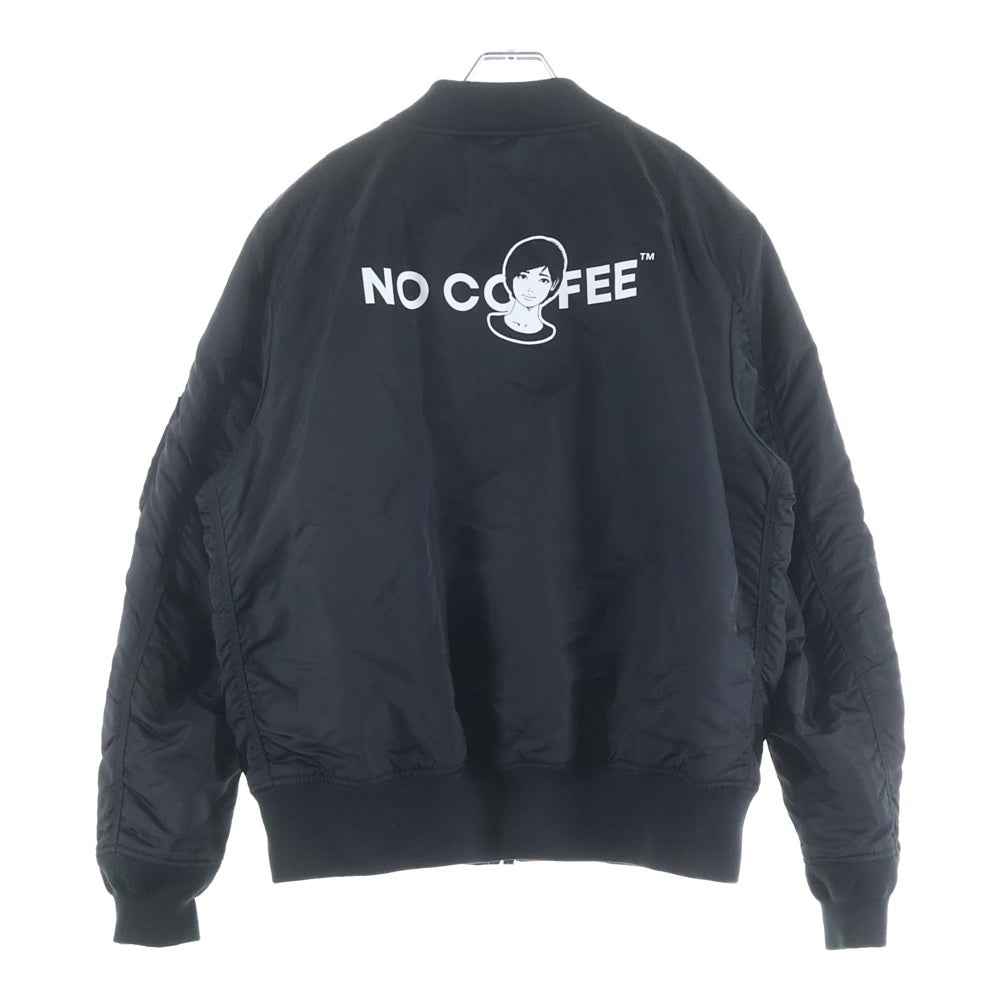 ALPHA INDUSTRIES(アルファ インダストリーズ) 20AW KYNE NO COFFEE キネ ノーコーヒー MA-1 ボンバージャケット ブラック TA0412-9001