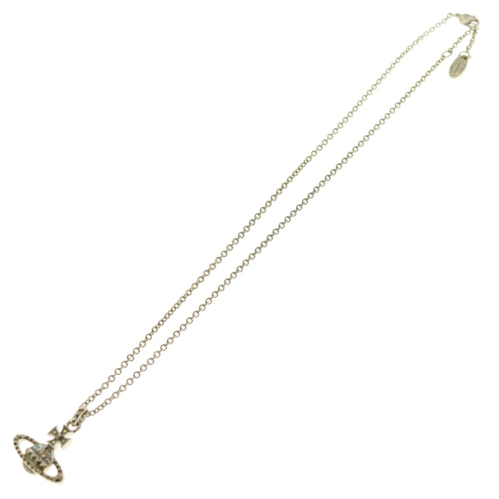 Vivienne Westwood(ヴィヴィアンウエストウッド) オーブ ネックレス ラインストーン ゴールド GP アクセサリー レディース