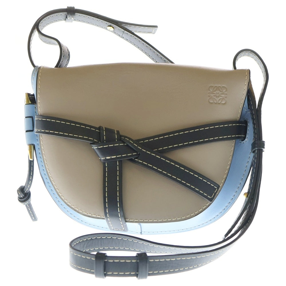 【美品】LOEWE　ロエベ　ゲートデュアルバッグスモール　サンド　ショルダー LOEWE(ロエベ) ゲートデュアル スモール ショルダーバッグ サンド