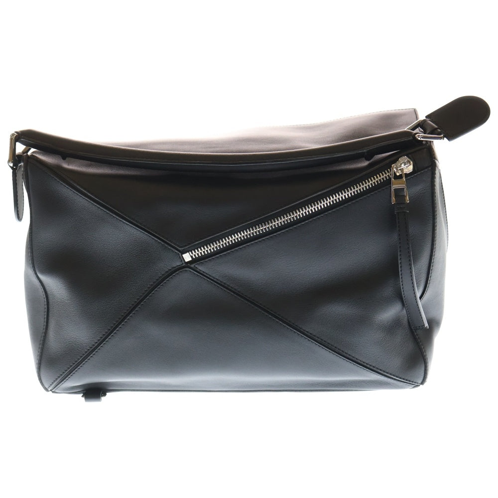 LOEWE(ロエベ) パズルバッグ ラージ ブラック カーフスキン 2WAY ハンドバッグ ショルダーバッグ