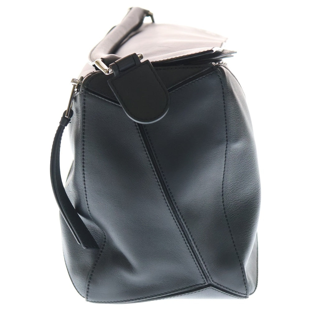 LOEWE(ロエベ) パズルバッグ ラージ ブラック カーフスキン 2WAY ハンドバッグ ショルダーバッグ