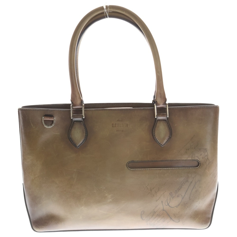 Berluti(ベルルッティ) カリグラフィ トゥジュール トートバッグ ブラウン