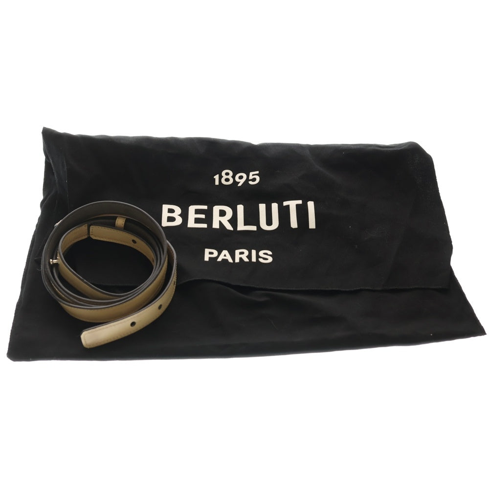 Berluti(ベルルッティ) カリグラフィー トゥジュール 2WAY ショルダーバッグ ハンドバッグ レザー ベージュ レディース