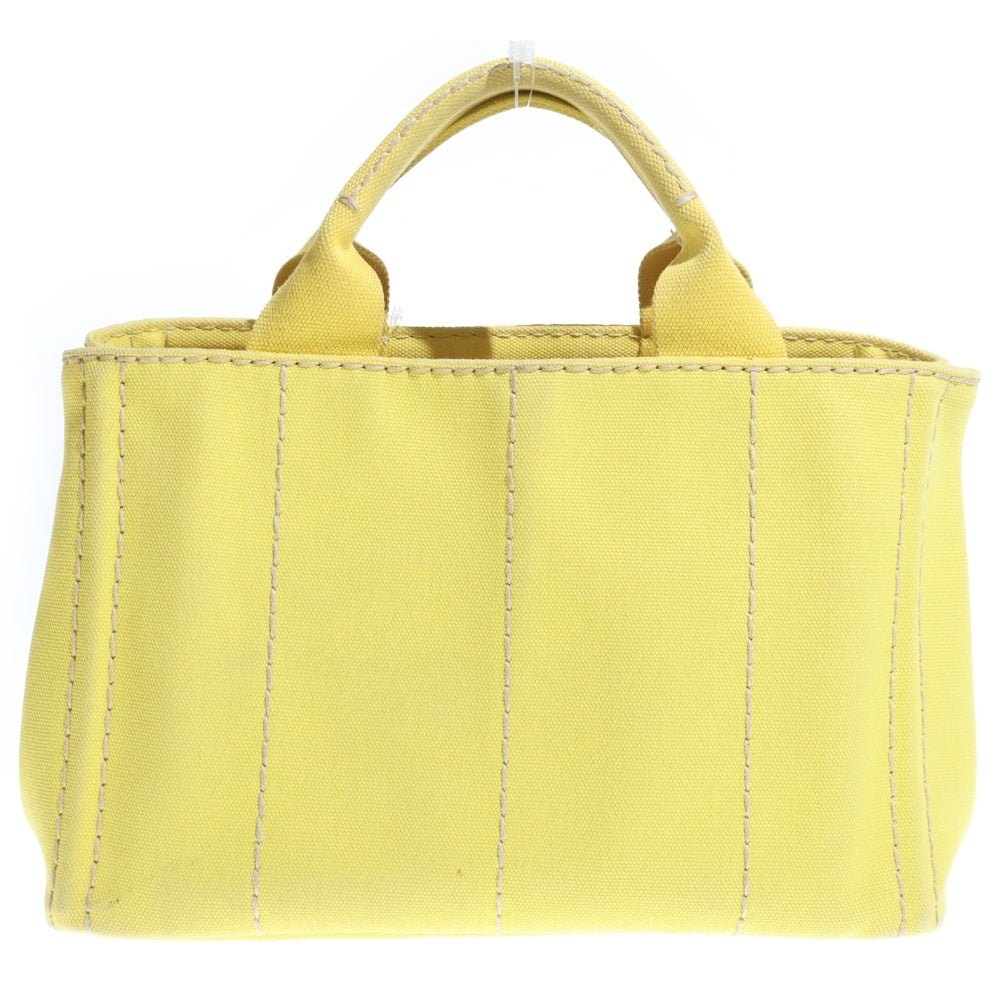 PRADA(プラダ) カナパ ハンドバッグ トートバッグ イエロー キャンバス B2439G ゴールド金具 レディース