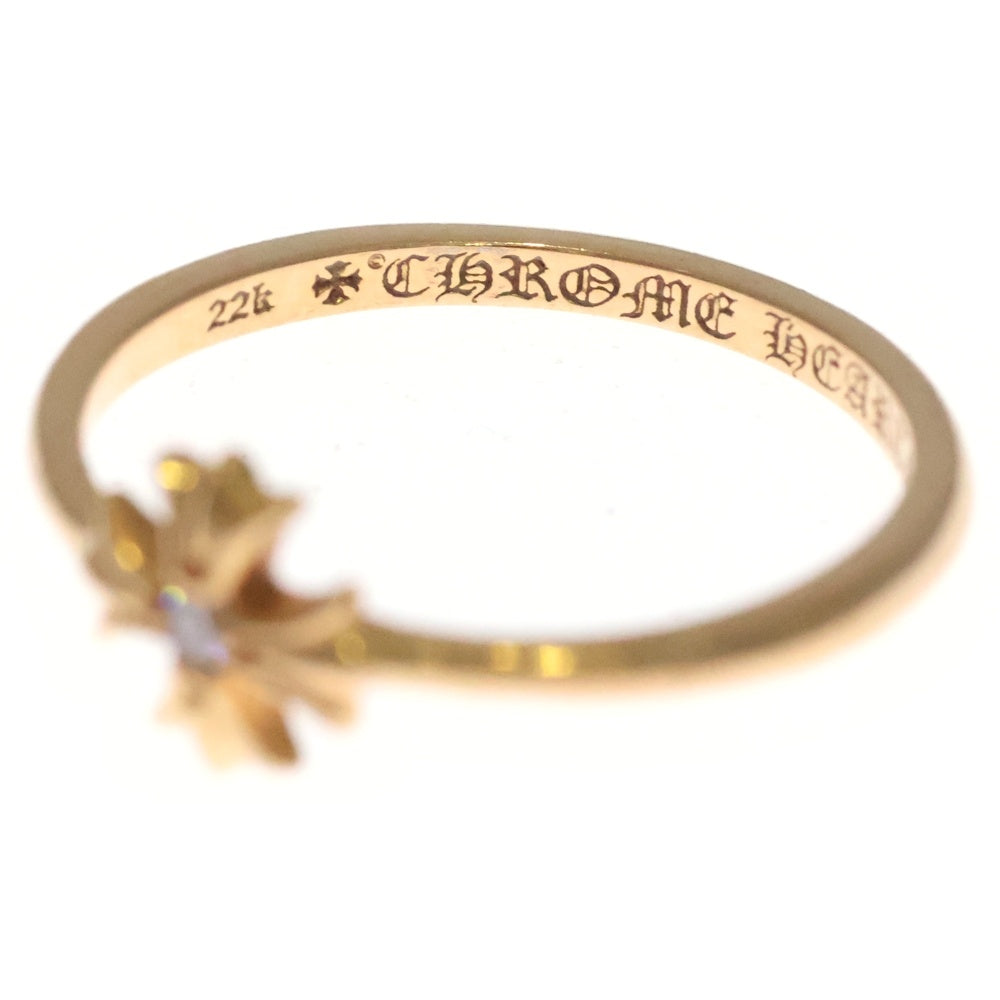 CHROME HEARTS(クロムハーツ) 22K BUBBLGM CH PLS DIA バブルガム CHプラス 1ダイヤ リング ゴールド