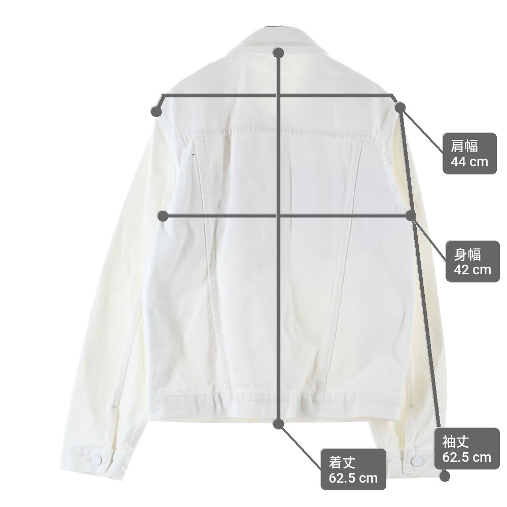 NO BRAND(ノーブランド) non-type デニム トラッカージャケット ホワイト