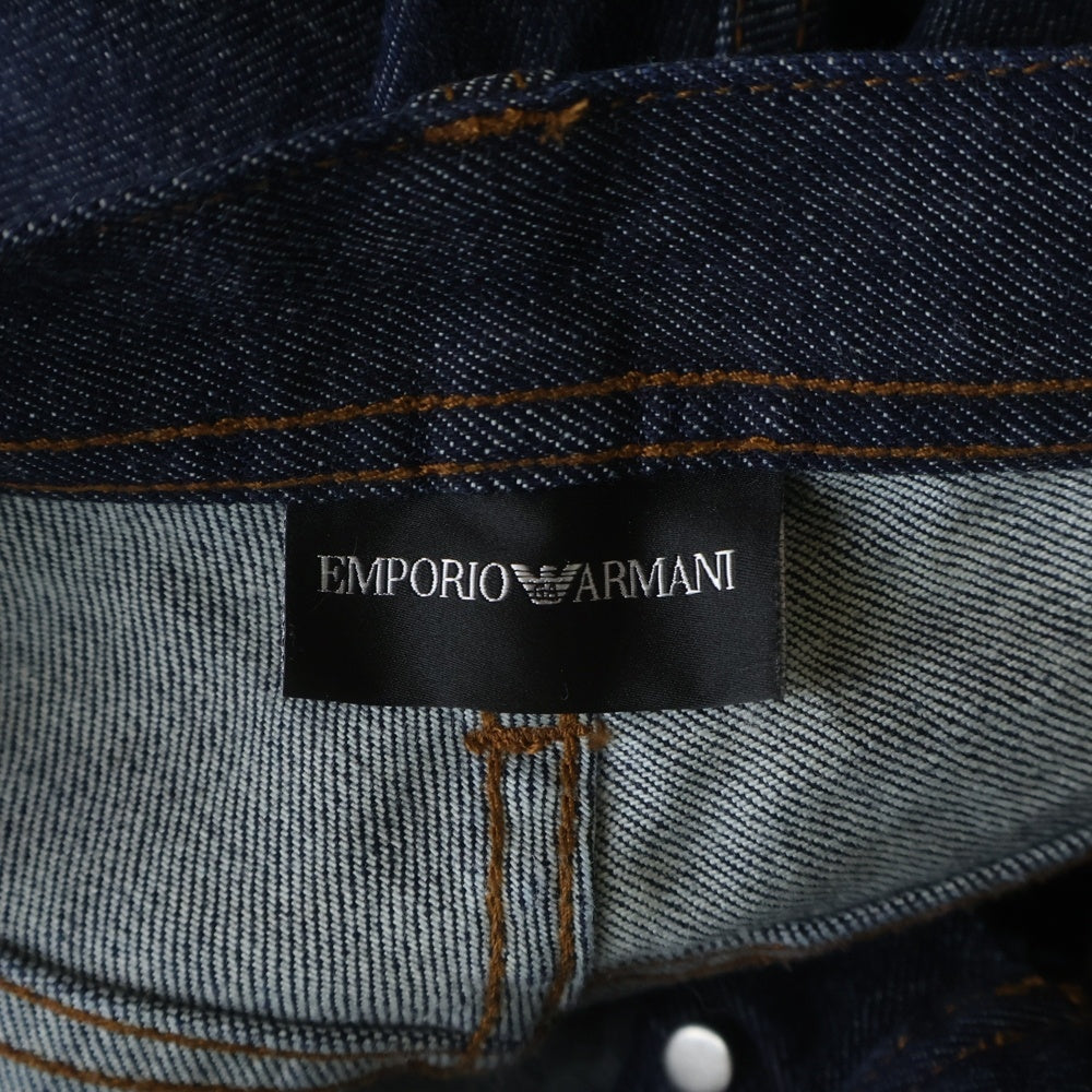 EMPORIO ARMANI(エンポリオアルマーニ) サイドロゴテープ デニムパンツ ジーンズ インディゴ