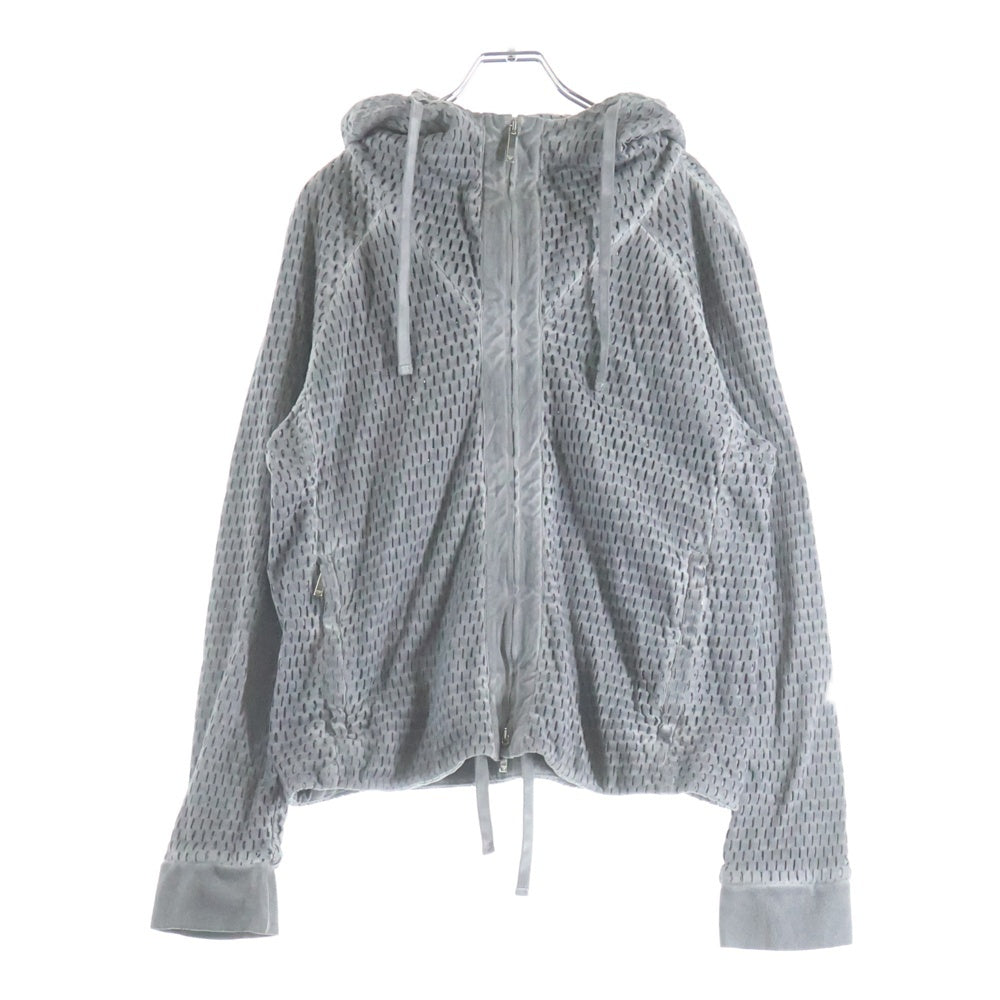 EMPORIO ARMANI(エンポリオアルマーニ) メッシュデザインジップアップパーカー グレー