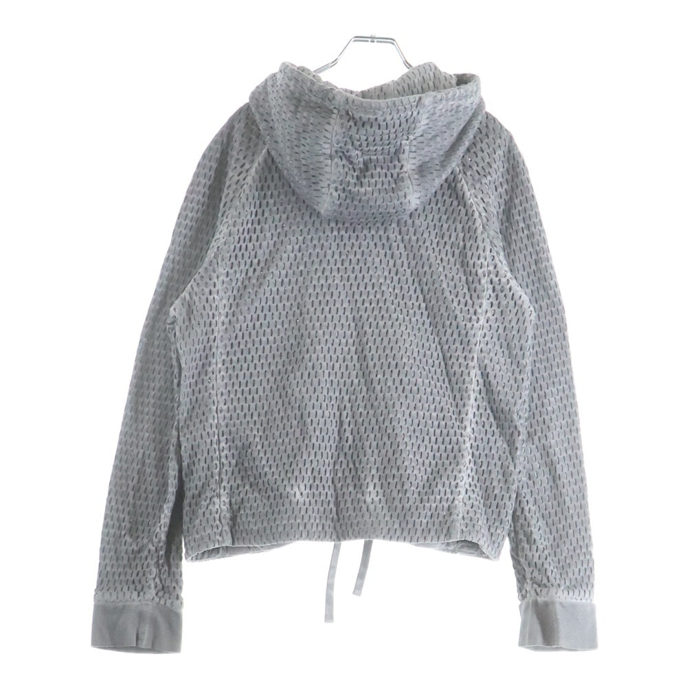 EMPORIO ARMANI(エンポリオアルマーニ) メッシュデザインジップアップパーカー グレー