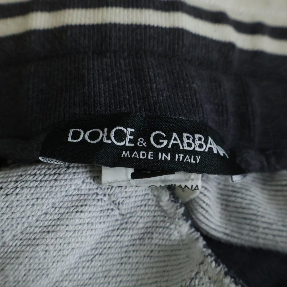 DOLCE & GABBANA(ドルチェアンドガッバーナ) バッククラウン ロゴプリント スウェット ジョガーパンツ グレー