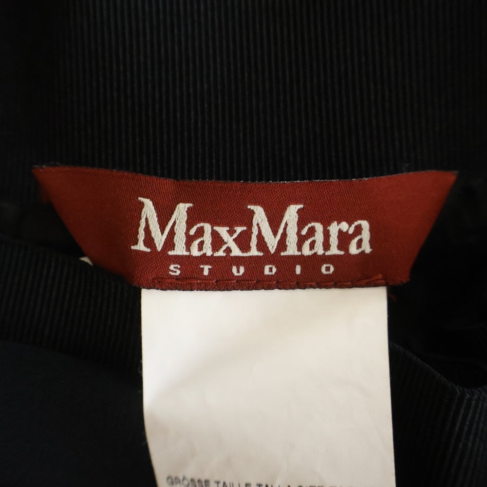 Max Mara(マックスマーラ) ギャザーデザイン ミディアムスカート ブラック レディース