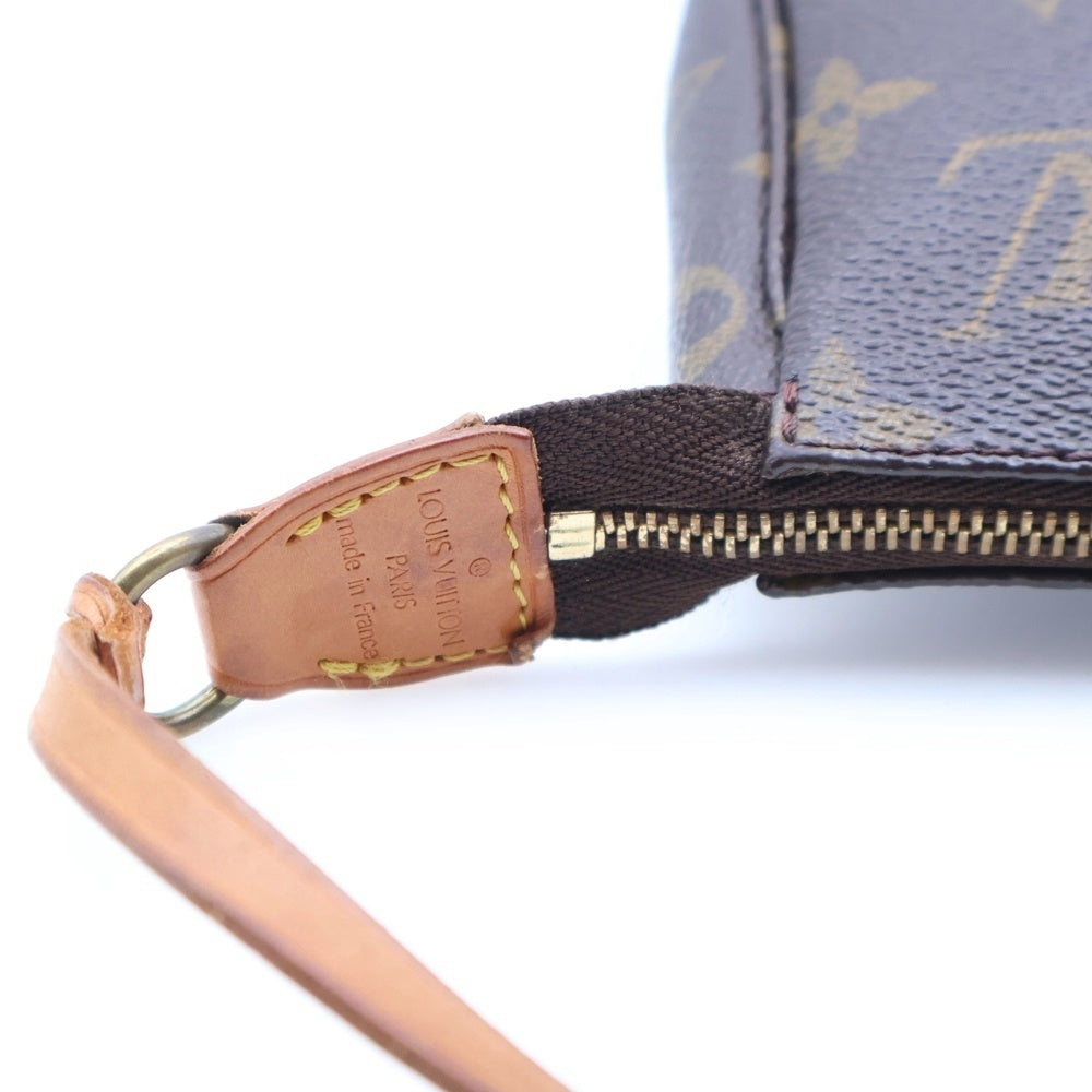 LOUIS VUITTON(ルイヴィトン) モノグラム アクセソワール ハンドバッグ ブラウン レザー×PVC M51980 ゴールド金具 レディース