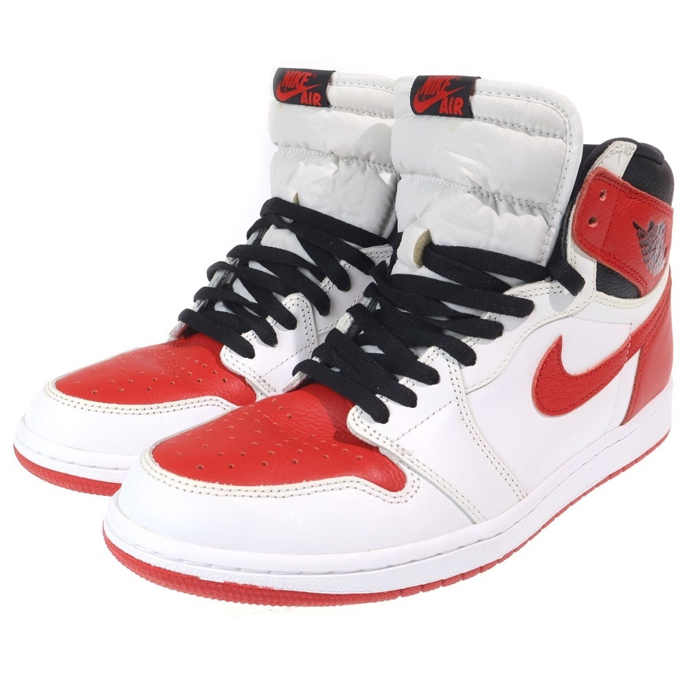 NIKE(ナイキ) AIR JORDAN 1 HIGH OG HERITAGE エアジョーダン 1 ヘリテージ ハイカットスニーカー レッド/ホワイト 555088-161