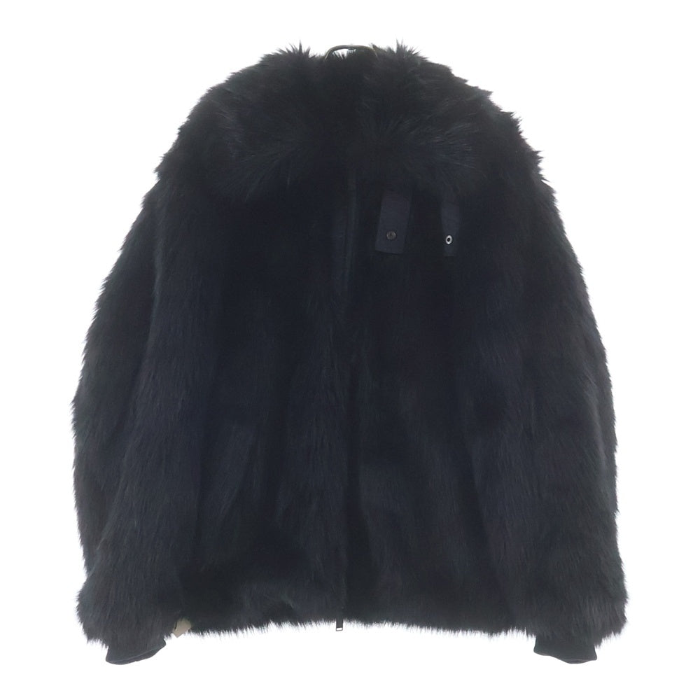 NIKE(ナイキ) ×AMBUSH Reversible Faux Fur Coat アンブッシュ リバーシブルフェイクファー コート ジップアップジャケット ブルゾン ブラック AQ9225-010