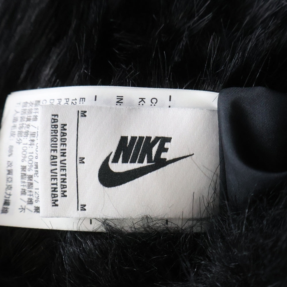 NIKE(ナイキ) ×AMBUSH Reversible Faux Fur Coat アンブッシュ リバーシブルフェイクファー コート ジップアップジャケット ブルゾン ブラック AQ9225-010